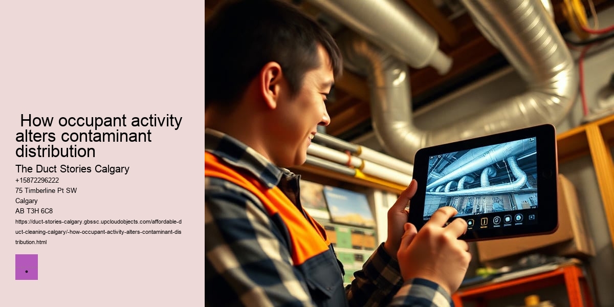  How occupant activity alters contaminant distribution